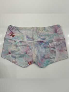 Fleo Pastel Floral Low-Rise Bike Shorts
